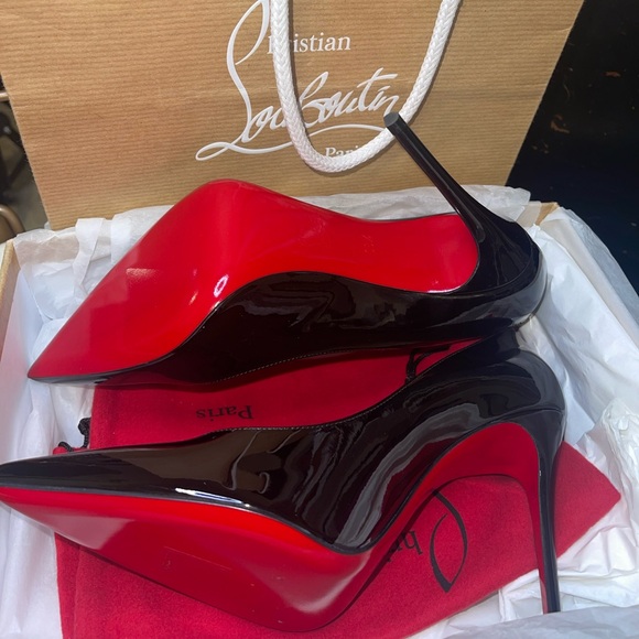 Christian Louboutin Kate 100 black size 38.5 - Picture 6 of 6